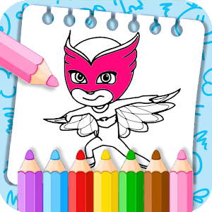 Learn to color PJ Heroes Masks