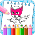 Learn to color PJ Heroes Masks如何升级版本