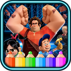 coloring the wreck it ralph world