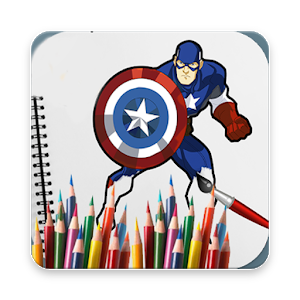 Kids Coloring Games: Superhero Book Pages