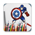 Kids Coloring Games: Superhero Book Pages手机版下载