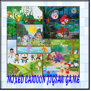 Mixed Cartoon Jigsaw Game