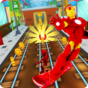 Iron Hero Surfer: Free avengers ironman game