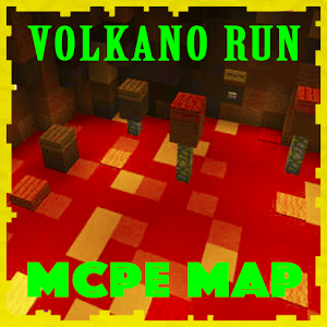 Volcano RUN parkour Map for MCPE Craft