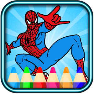 amazing spider coloring man of super heroes