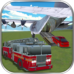 Firefighter Car Transporter 3D