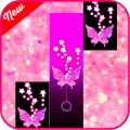 Pink Glitter Piano Tiles Butterfly快速下载