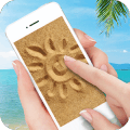 画在沙滩上的动态壁纸怎么下载到手机