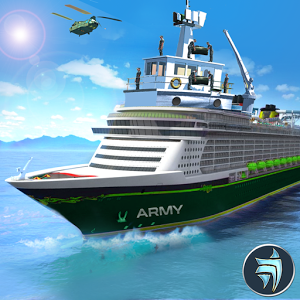 US Army Transporter Cruise Ship Driving Game