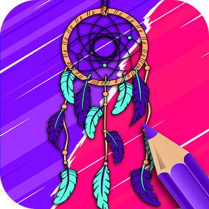 Dreamcatcher coloring Mandala book 2018