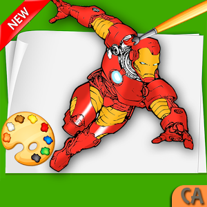 Iron-man Coloring pages :Superheroes Coloring book
