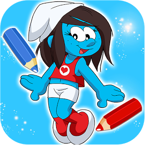 Smurfy Coloring Game