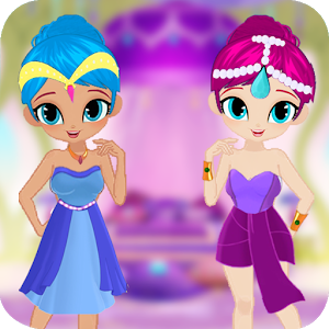 Princess Shine and Sister Shimer Dress up Party