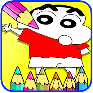 Chinchan Coloring Paintting Drawing Book Game