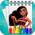 Colouring book for moana : hidden Islande破解版下载