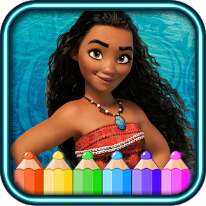 coloring moana princess of vaiana