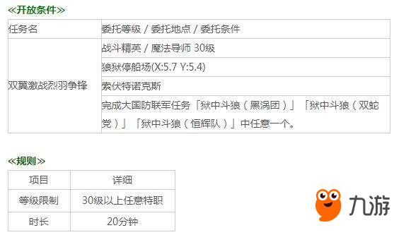 《最终幻想14》国服 烈羽争锋版本今日来袭