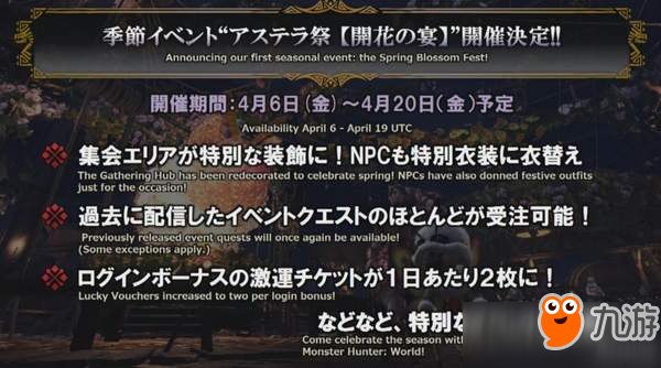 《怪物獵人世界》公布3月22日更新內(nèi)容 大量平衡調(diào)整