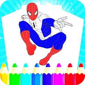 Superhero Coloring Book Games