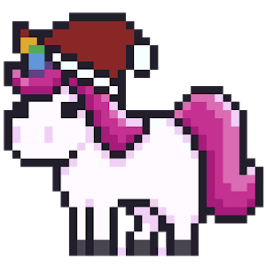 Unicorn Color by Number - Sandbox Pixel Art