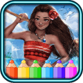 coloring moana of vaiana island官方下载