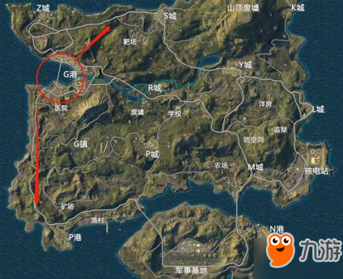 绝地求生刺激战场G港资源分布及打法