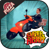 SuperHero Pizza Delivery - Bike Stunts Games 2018