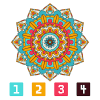 Mandala Coloring Book - Color By Number