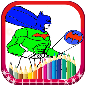 coloring bat hero man coloring pages for kids