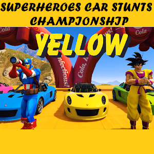 Superheroes Car Stunts: Top Speed Racing Games