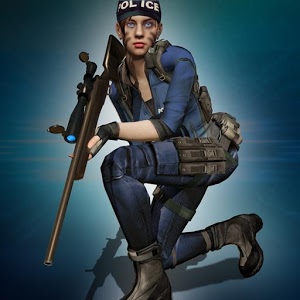 Police Sniper Girl 3D