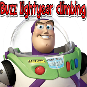 Buzz lightyear climbing