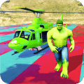 Superhero Kids Flying Helicopter Racing Games官方版免费下载