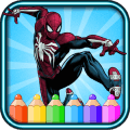 amazing spider hero men coloring book免费下载