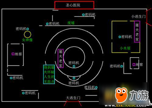 第五人格圣心醫(yī)院地圖平面圖 第五人格圣心醫(yī)院地圖平面圖詳解