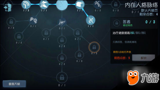 第五人格游戲攻略：人類人格天賦系統(tǒng)怎么加點