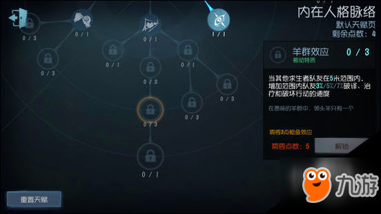 第五人格游戲攻略：人類人格天賦系統(tǒng)怎么加點