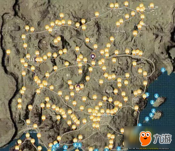 《绝地求生刺激战场》沙漠地图载具刷新位置