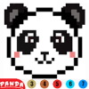 PixartPanda | Color by pixel Number book Panda art占内存小吗