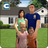 Virtual Police Dad Life: Happy Family Game