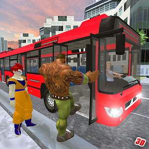 City Bus Driving: Superheroes Transport Simulator