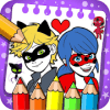 coloring miraculouz ladybug and cat noir game怎么下载到电脑