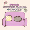 Cute Pusheen Cat Kawaii Bubble