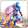 Captain Robot of America Flying Robot Bike Rescue如何升级版本