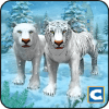 White Wild Tiger Family Survival 3D