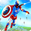 Captain Superhero Flying Robot Rescue