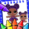 coloring Surprise dolls for LoL Princesses