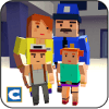 Blocky Police Dad Family: Criminals Chase Game