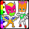 Coloring Masks Heros PJ For Kids费流量吗