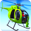 Superheroes Flying Helicopter Speed Racing Games